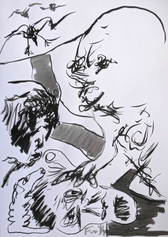 savior of consciousness  chinese ink 70 x 50 cm april 2019 web